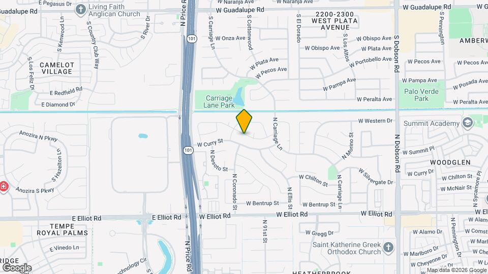 2615 W Straford Dr Map and Location Details