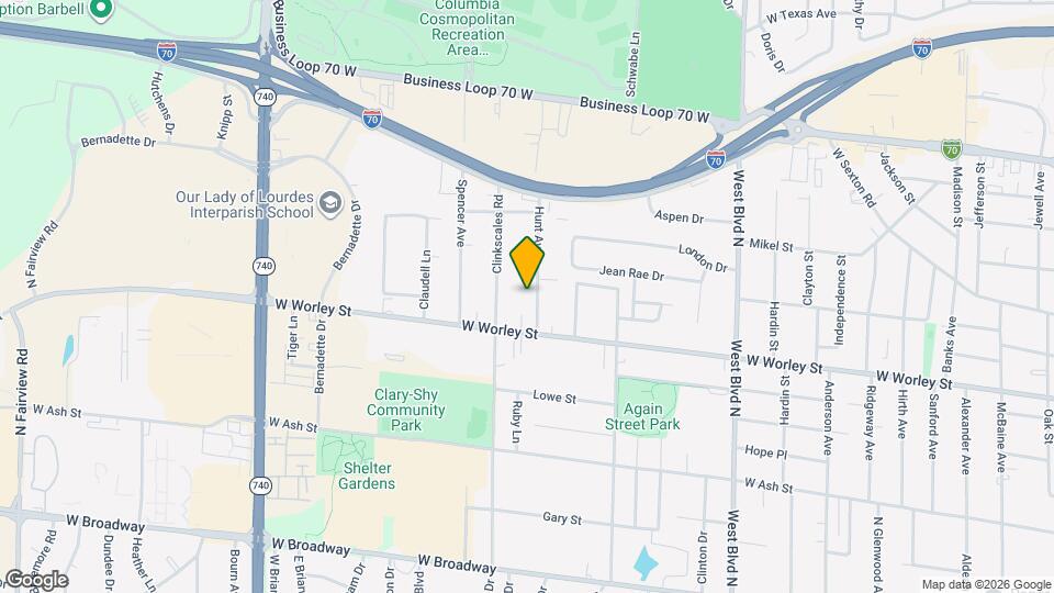 603 Hunt Ave Map and Location Details