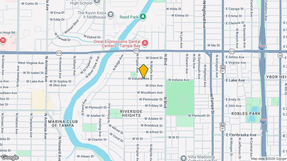 814 W Indiana Ave Map and Location Details