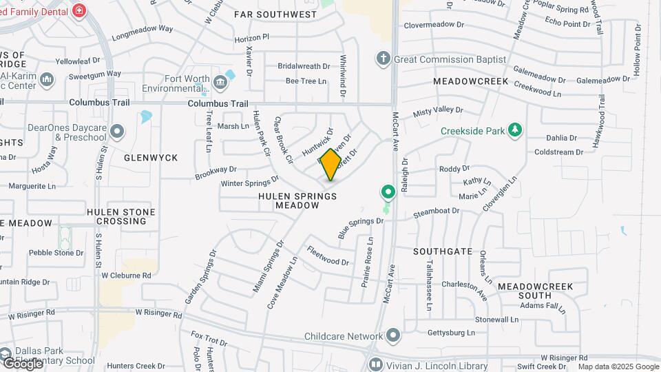 3738 Hulen Park Cir Map and Location Details