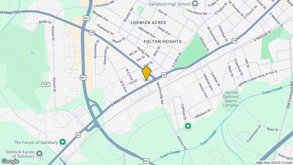 1628 S Main St Mapa y Detalles de la Ubicación