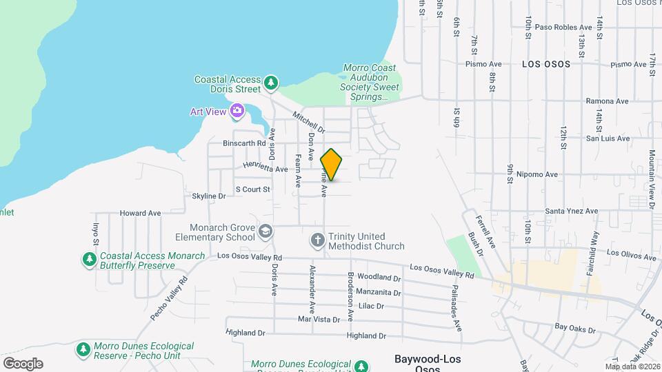 515 Ash St Map and Location Details