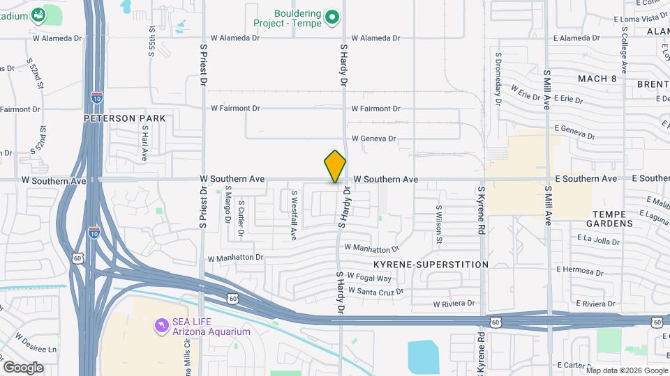 1014 W Malibu Dr Mapa y Detalles de la Ubicación