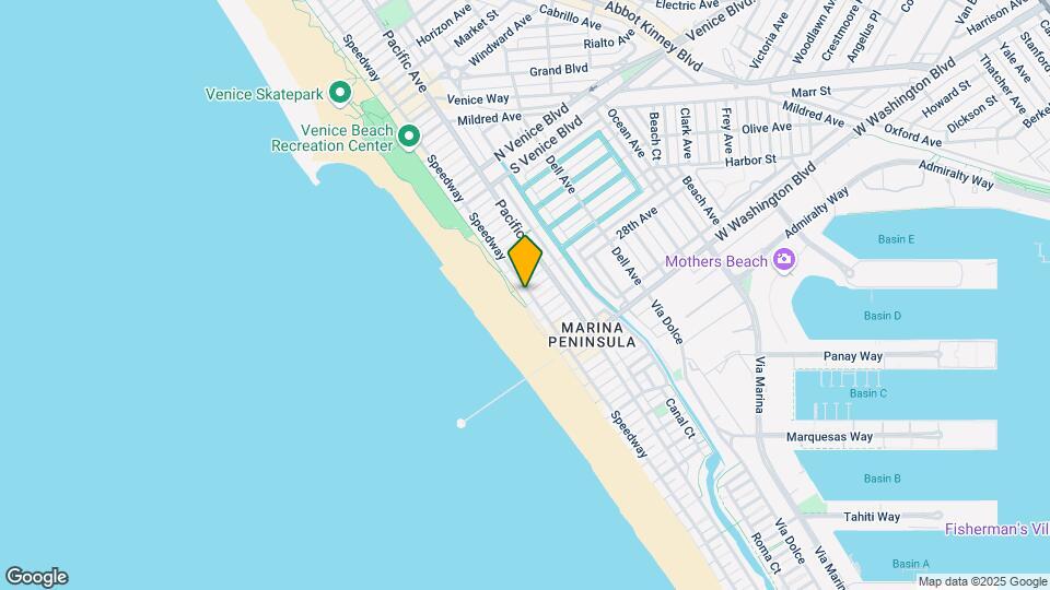 2707 Ocean Front Walk Mapa y Detalles de la Ubicación