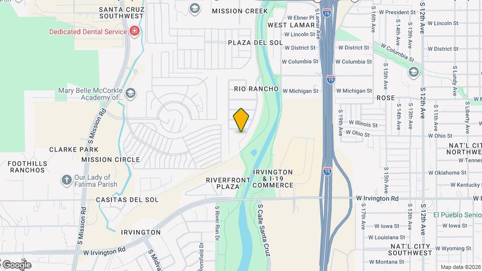 4654 S Valley Rd Map and Location Details