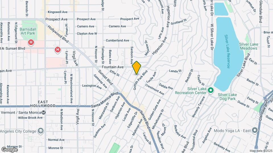 1233 Hyperion Ave, Unit hyperion Map and Location Details