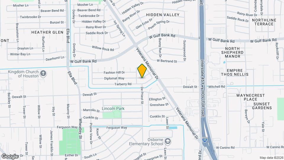 1327 Diplomat Way Map and Location Details