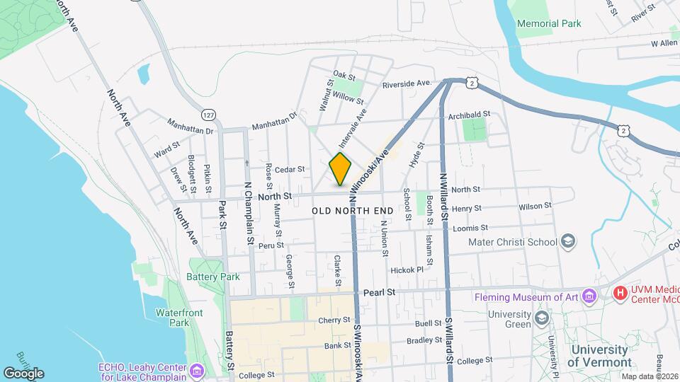 244 North St, Unit 1 Map and Location Details