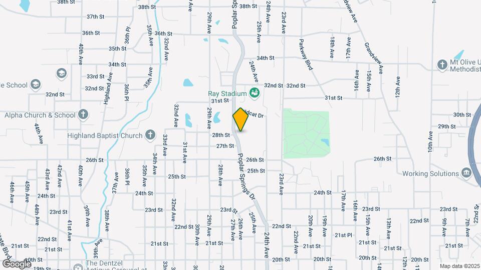 2720 Poplar Springs Dr Map and Location Details