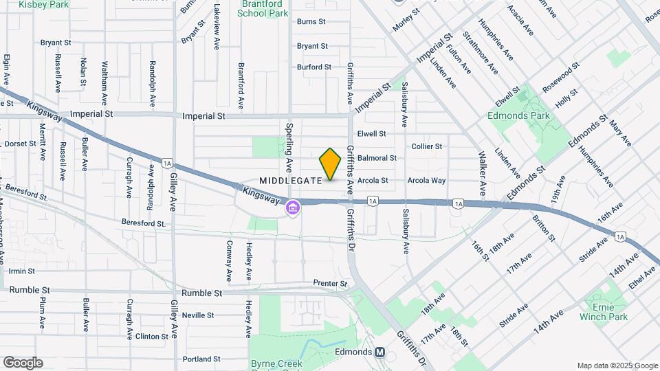 6822 Arcola St Map and Location Details