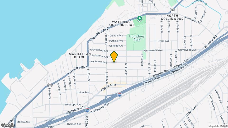 15714 Huntmere Ave, Unit Lower Unit Map and Location Details