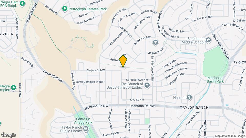 6151 Mojave St NW Map and Location Details