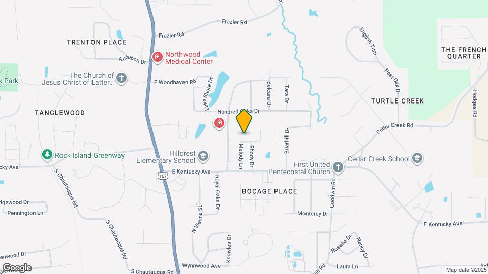 2508 Melody Ln Map and Location Details