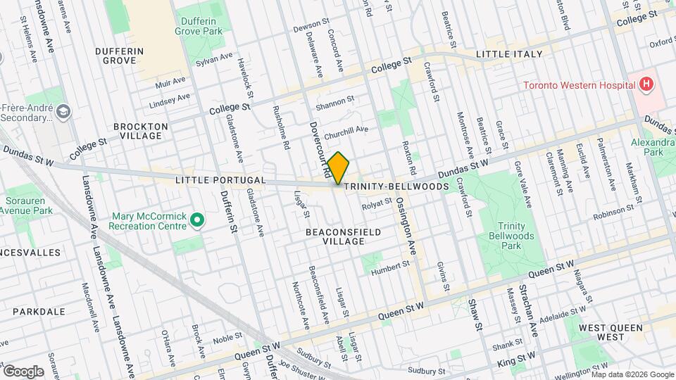 1255 Dundas St W Map and Location Details