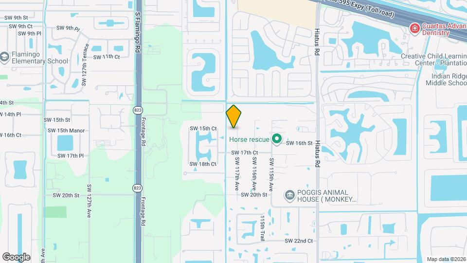 1621 SW 117th Ave Map and Location Details