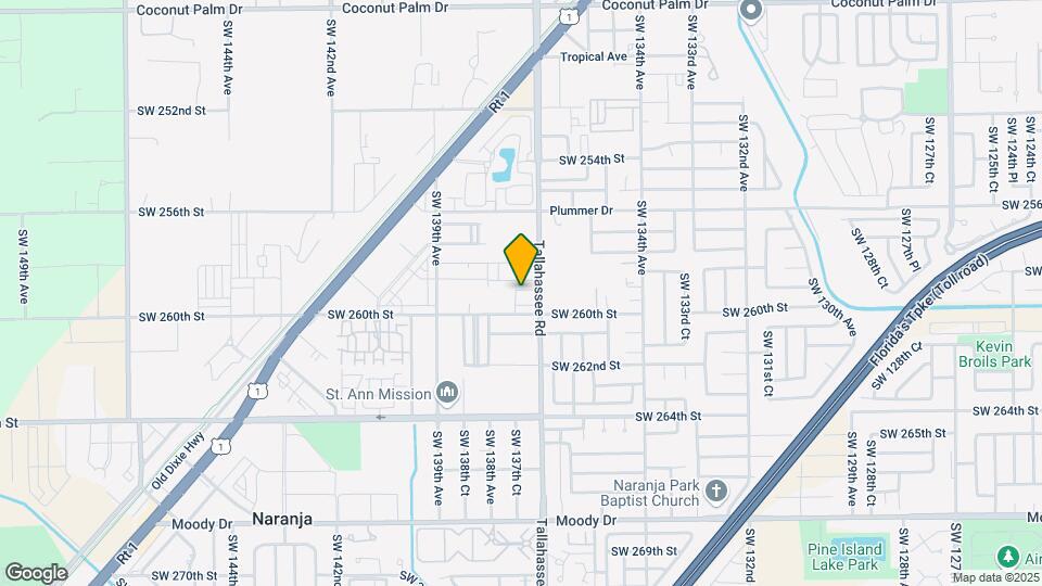 13740 SW 259th St Map and Location Details