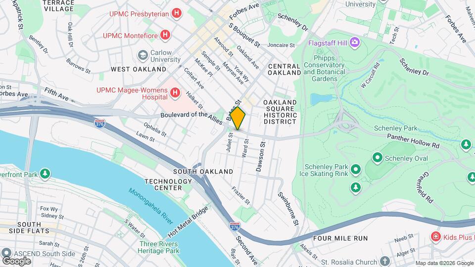 3526 Boulevard of the Allies Map and Location Details