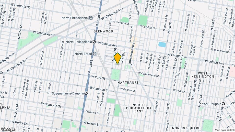2516 N Jessup St Map and Location Details