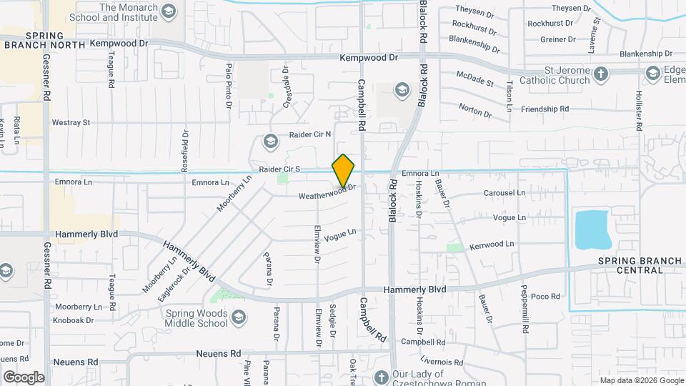 9531 Weatherwood Dr Map and Location Details