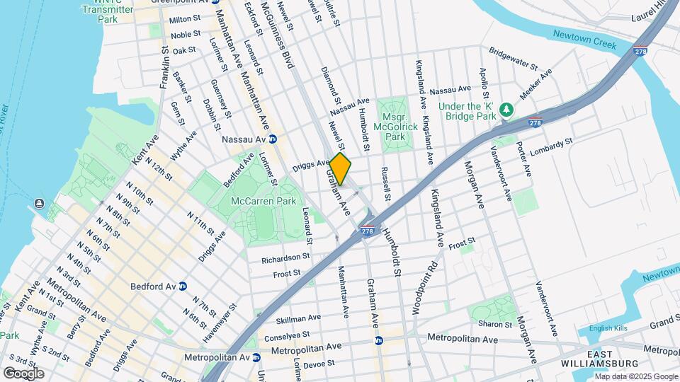538 Graham Ave Mapa y Detalles de la Ubicación