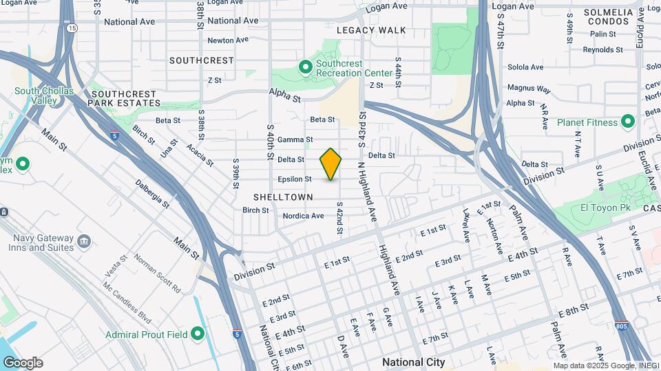 4165-4171 Epsilon St Map and Location Details