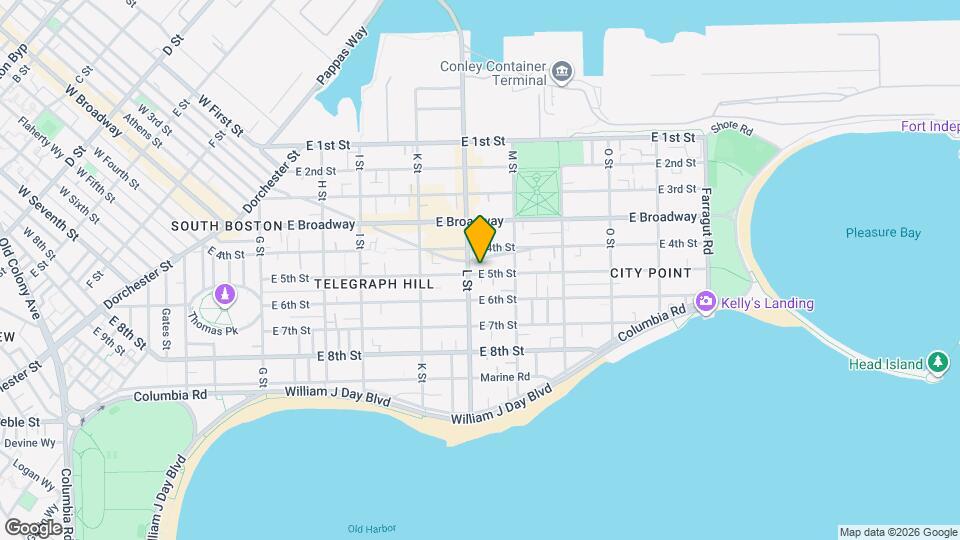 646 E 5th St Map and Location Details