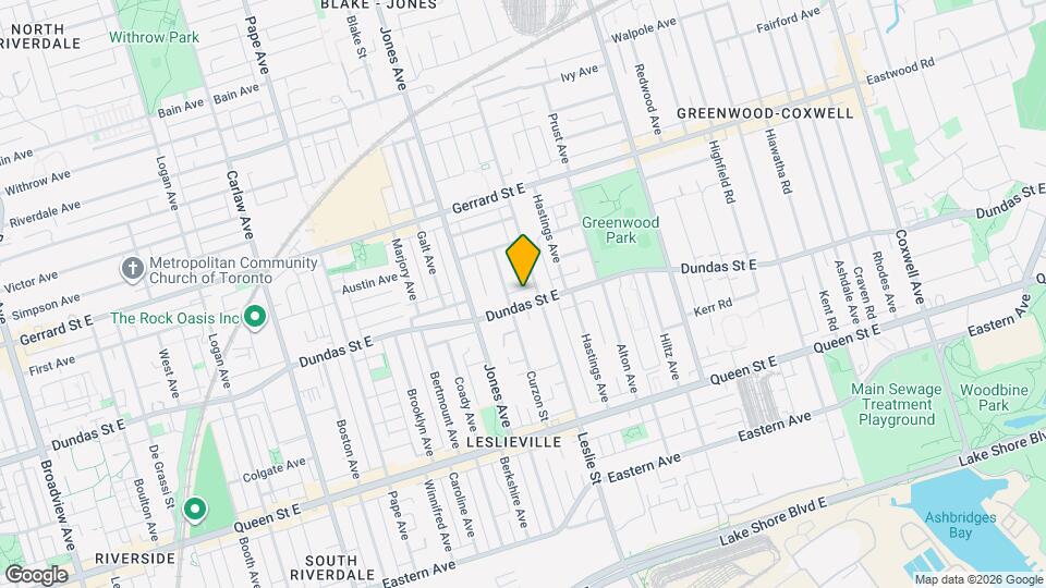 1492 Dundas St E Map and Location Details