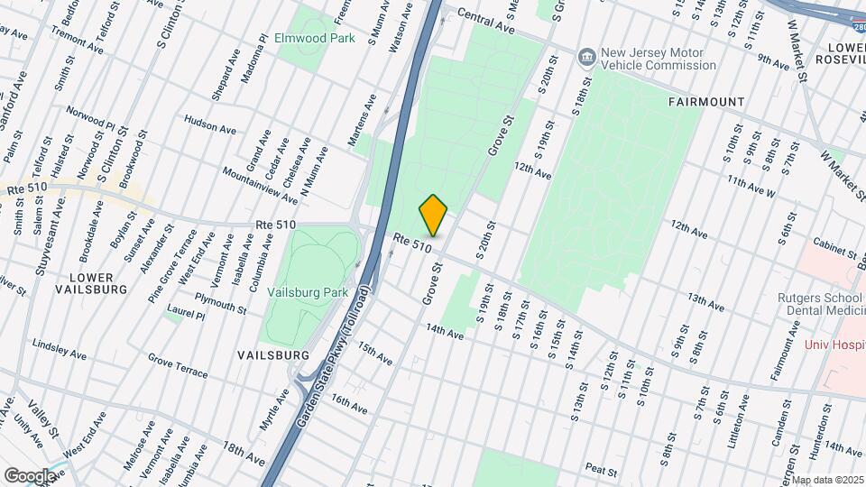 587 S Orange Ave Map and Location Details