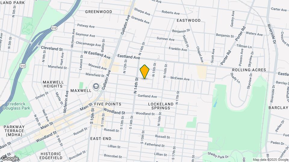 1410 Calvin Ave Map and Location Details