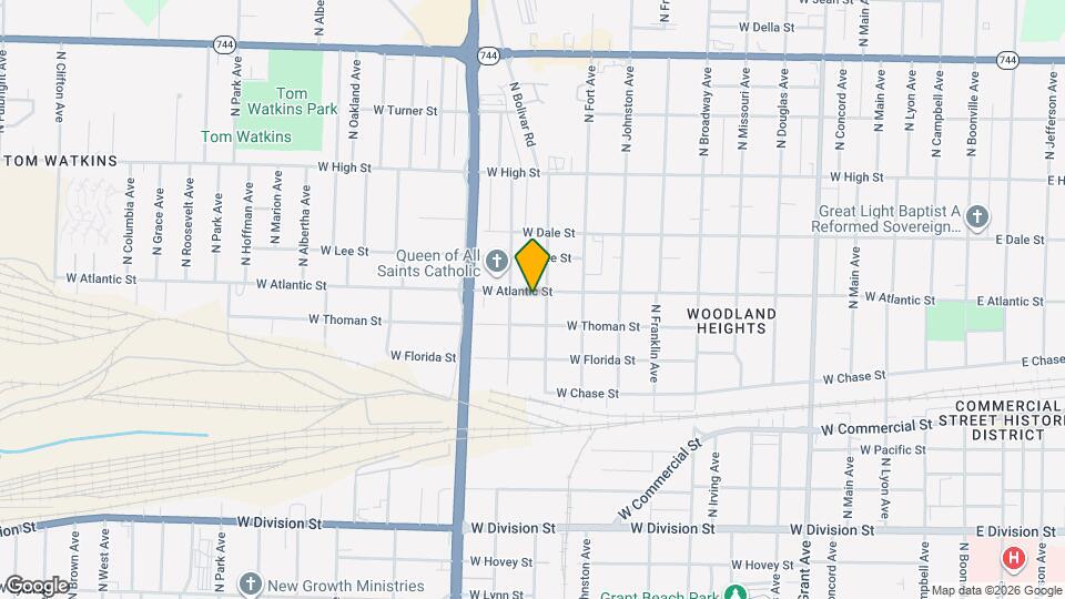 1410 W Atlantic St Map and Location Details