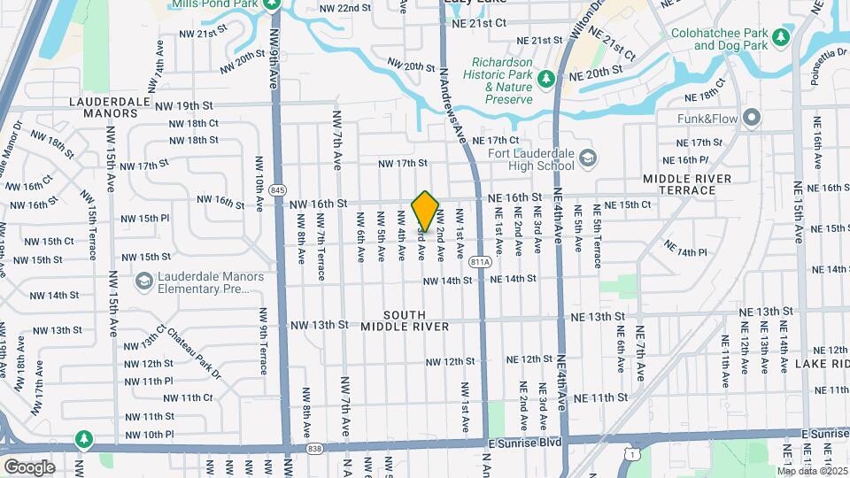 1500 NW 3rd Ave Map and Location Details