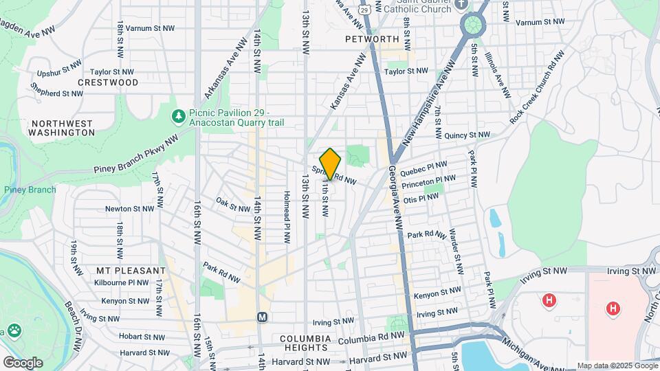3629 11th St NW-Unit -Basement Map and Location Details