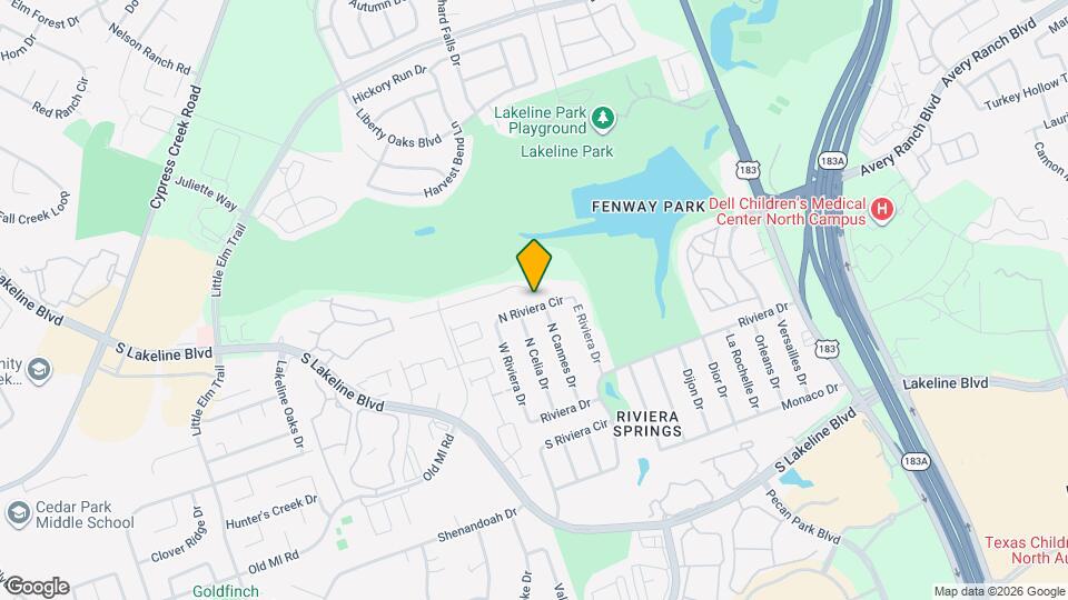 1003 N Riviera Cir Map and Location Details