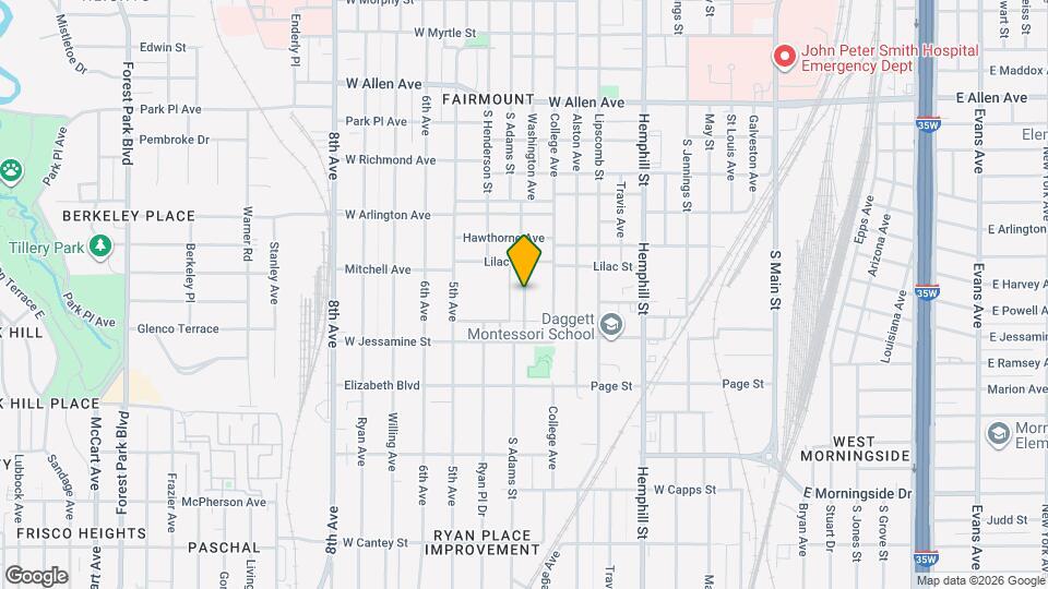 2226 Washington Ave Map and Location Details