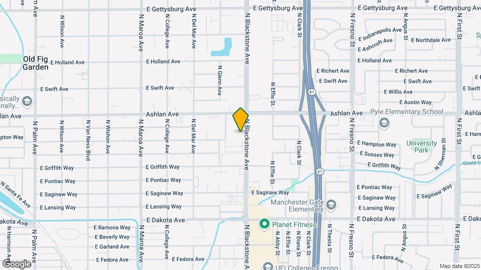 4141 N Blackstone Ave Map and Location Details