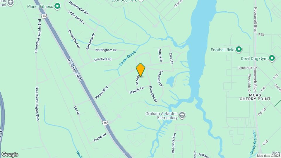 105 Sandy Ln Map and Location Details