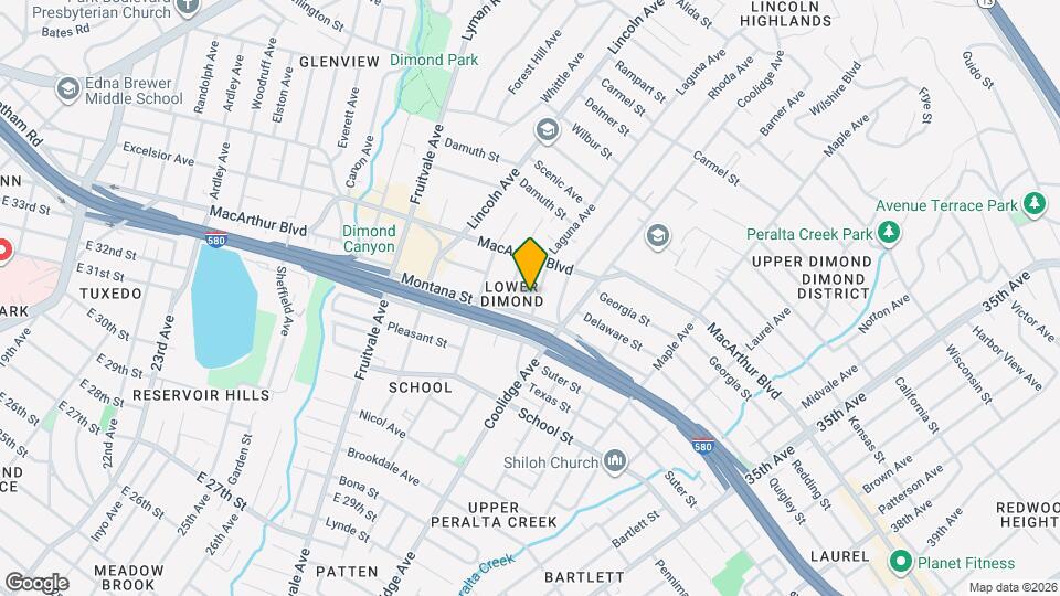 3427 Laguna Ave Map and Location Details