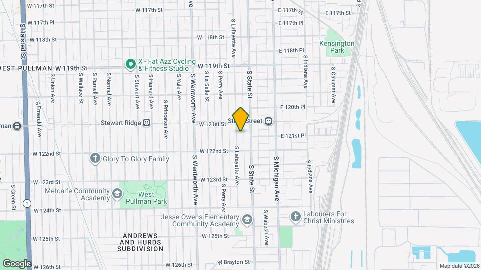 12123 S Lafayette Ave Map and Location Details