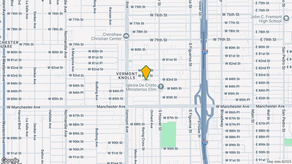 855 W 84th St Map and Location Details