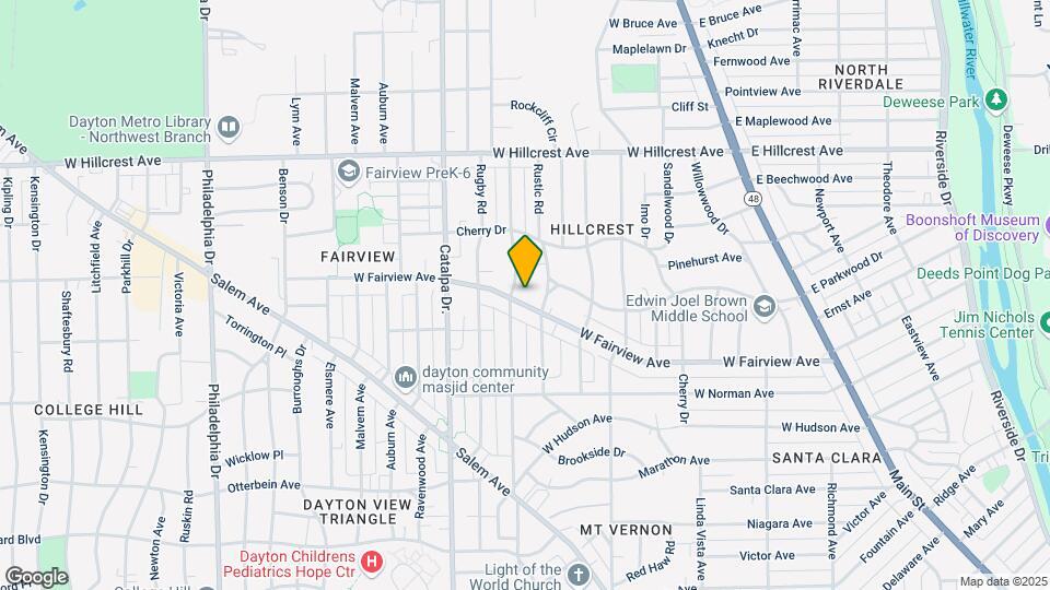 615-625 W Fairview Ave Mapa y Detalles de la Ubicación