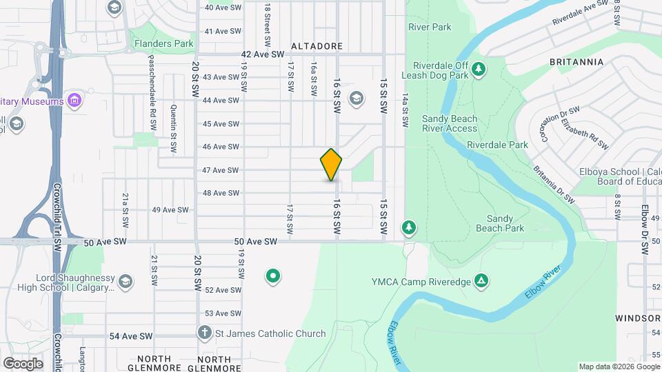 1704-1748 48 Ave SW Map and Location Details