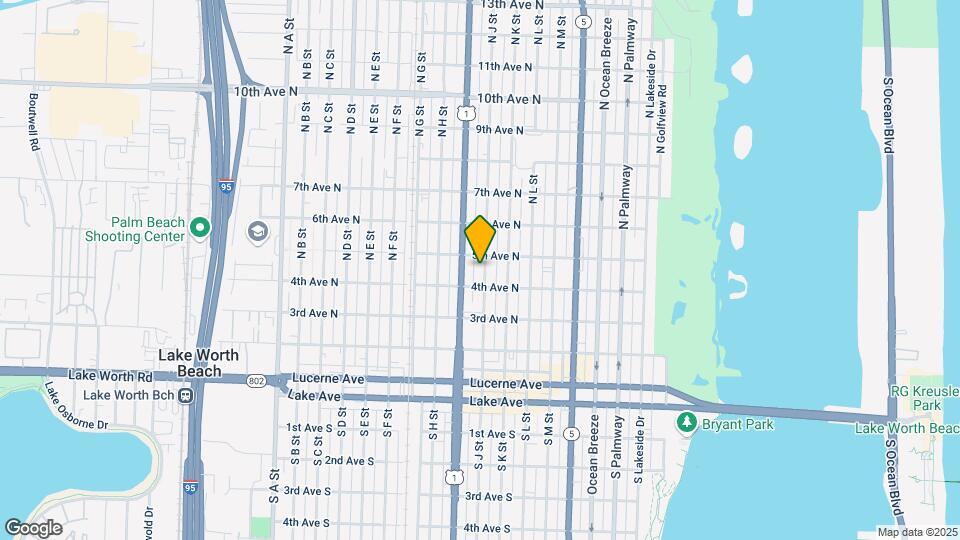 417 N J St Map and Location Details