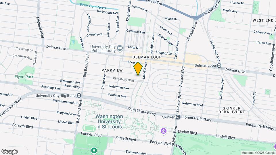 6619 Kingsbury Blvd Map and Location Details