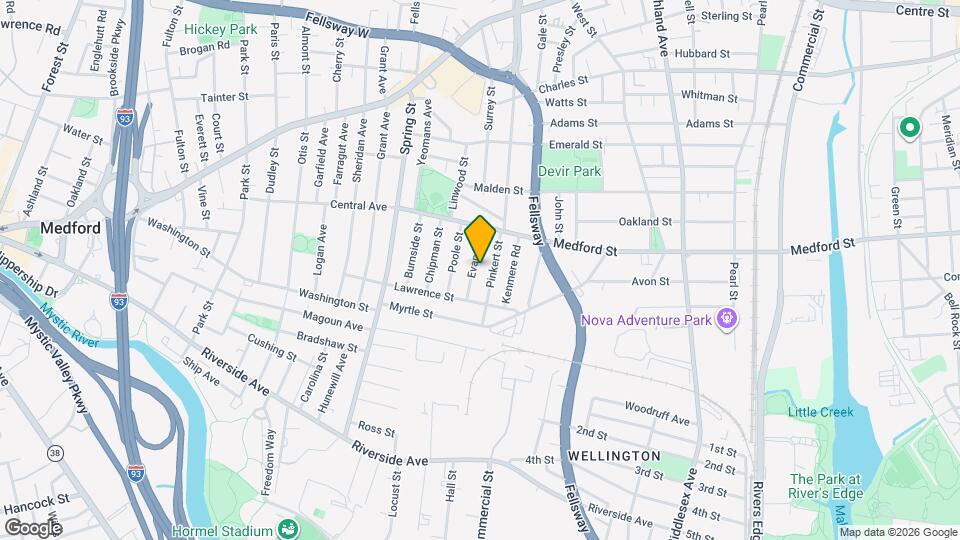 55 Evans St, Unit 55 Map and Location Details