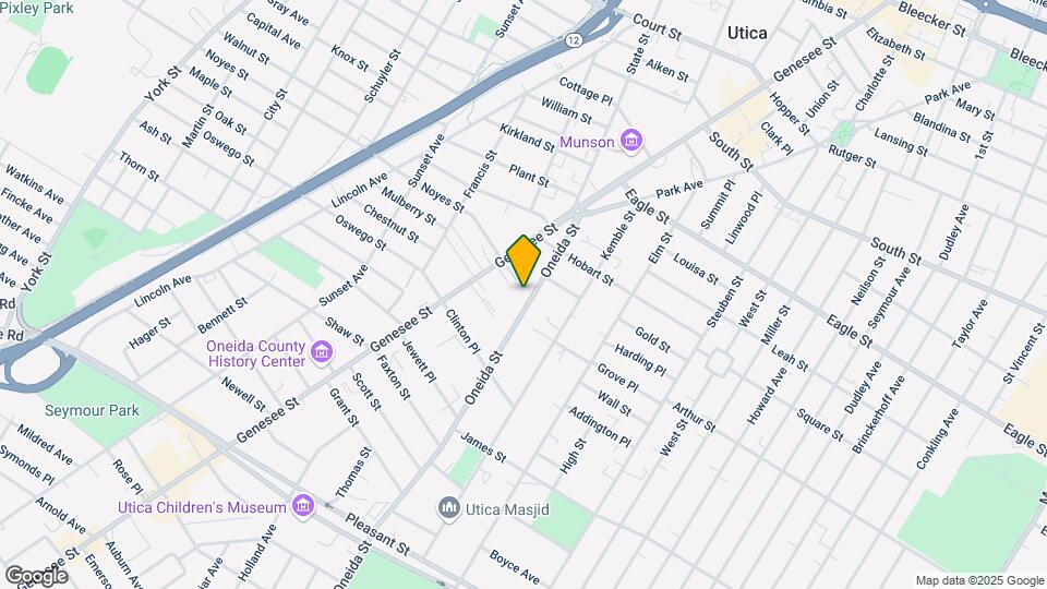 1424 Oneida St Map and Location Details