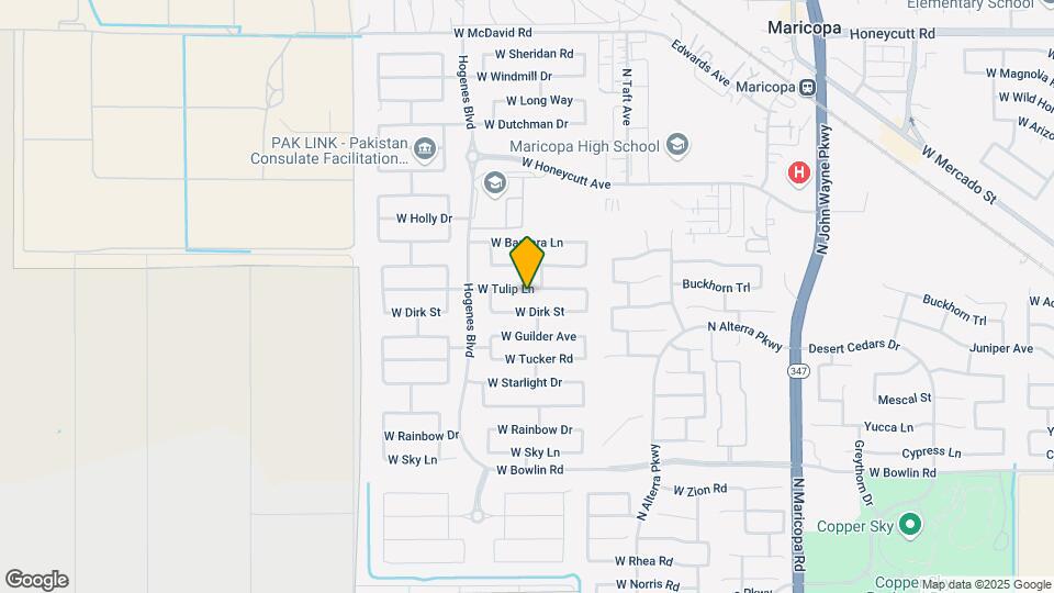 45679 W Tulip Ln Map and Location Details