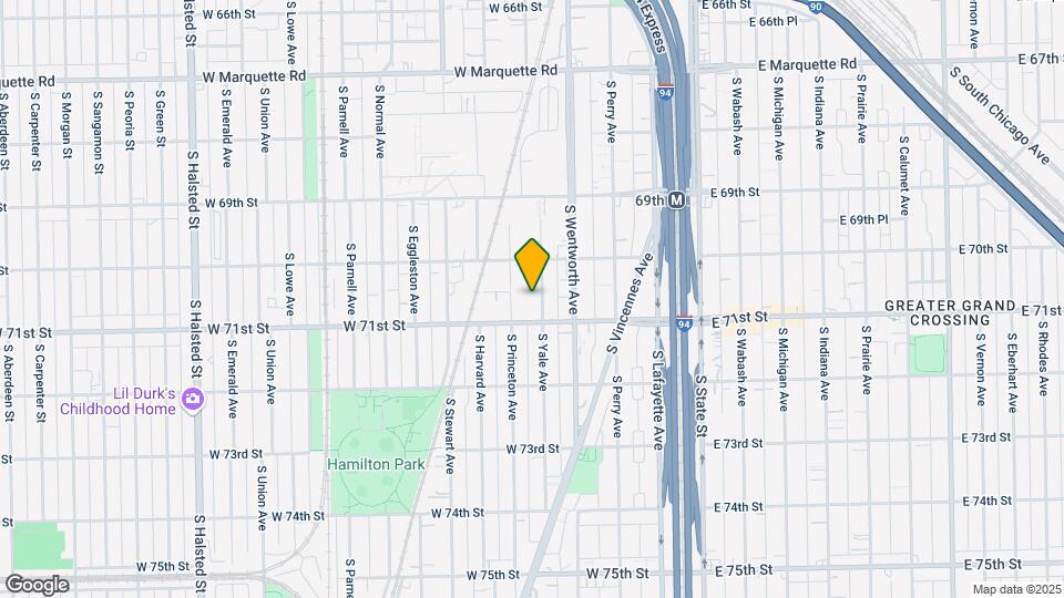 7036-7038 S Yale Ave Mapa y Detalles de la Ubicación