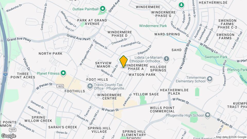 16124 Fitchburg Cir Mapa y Detalles de la Ubicación