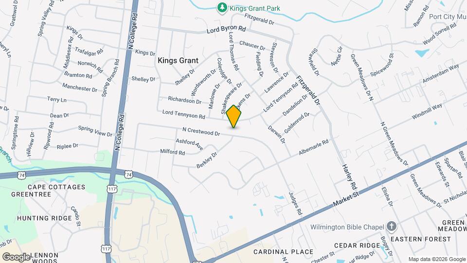 417 N Crestwood Dr Map and Location Details