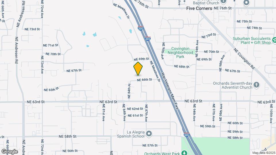 8516 NE 66th St Map and Location Details